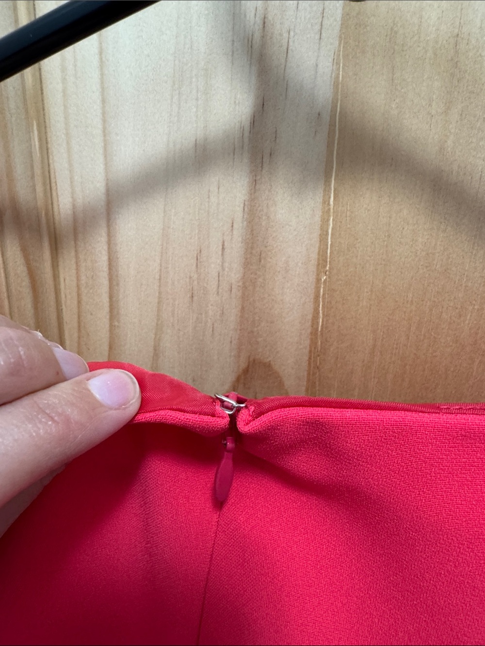 J. Crew Bright Pink Long Sleeve Ruffle-Hem Dress - Picture 6 of 7